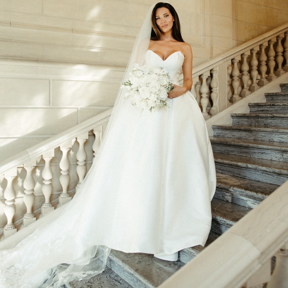Custom Strapless Wedding Gown - Casablanca Bridal